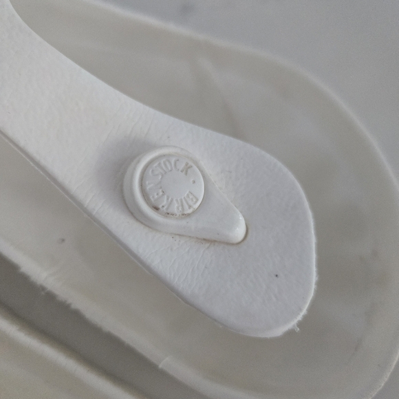 Birkenstock Essentials Gizeh Footbed Thong Slip-on Sandals Foam Light White 37 - Picture 3 of 9